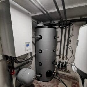 tepelné čerpadlo v rodinném domě v Praze