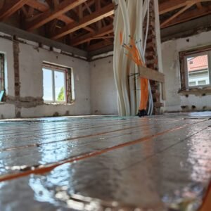 pokládka suché skladby podlahového vytápění